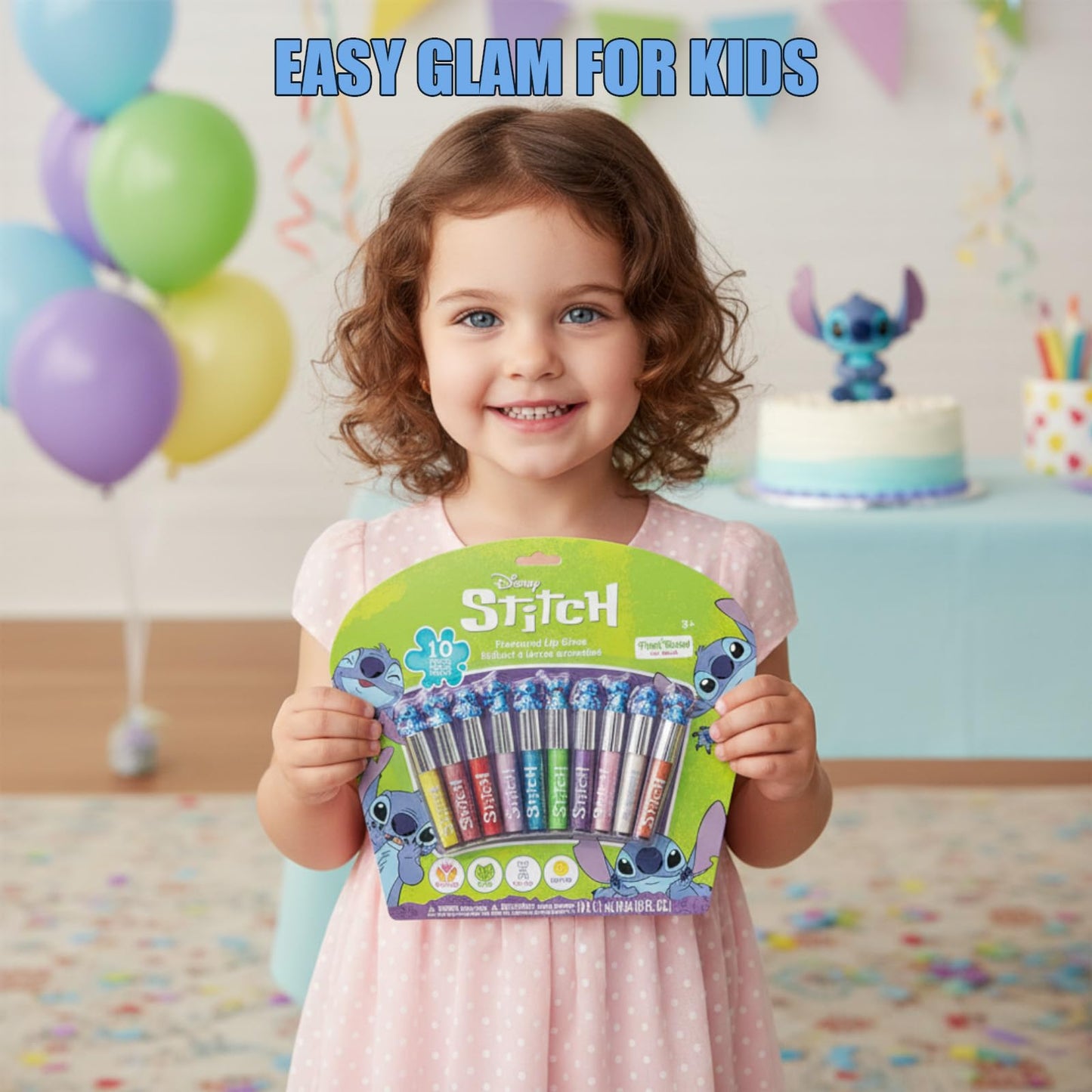 Stitch Lipgloss Pflanzlich 10er Set Mädchen Geschenk