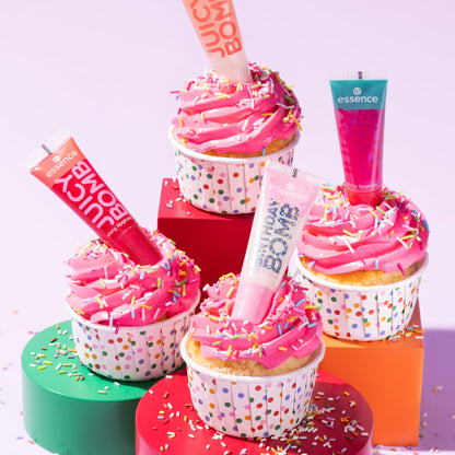 essence BIRTHDAY BOMB shiny lipgloss, Nr. 01, Transparent, natürlich, glänzend, strahlend frisch, schimmernd, vegan, ohne Parabene, ohne Mikroplastikpartikel, Nanopartikel frei, 1er Pack (10ml)