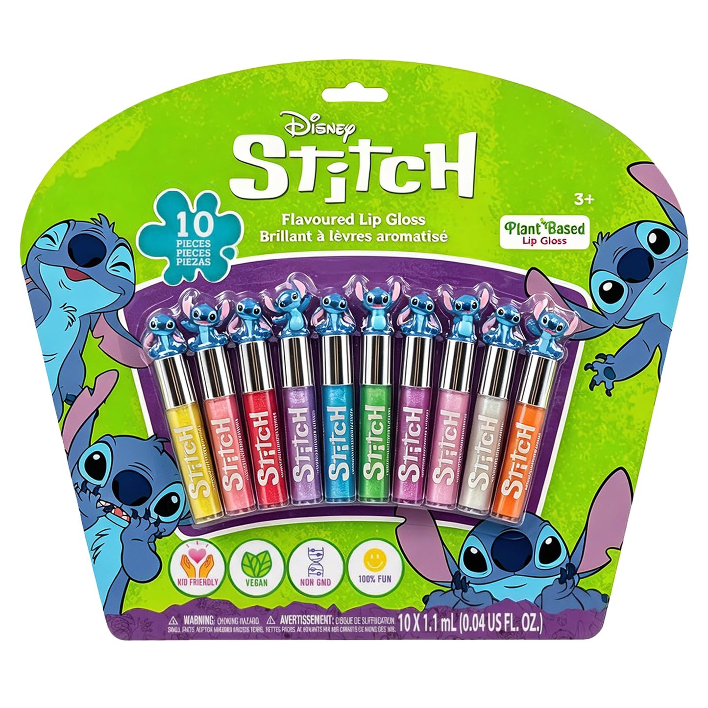 Stitch Lipgloss Pflanzlich 10er Set Mädchen Geschenk